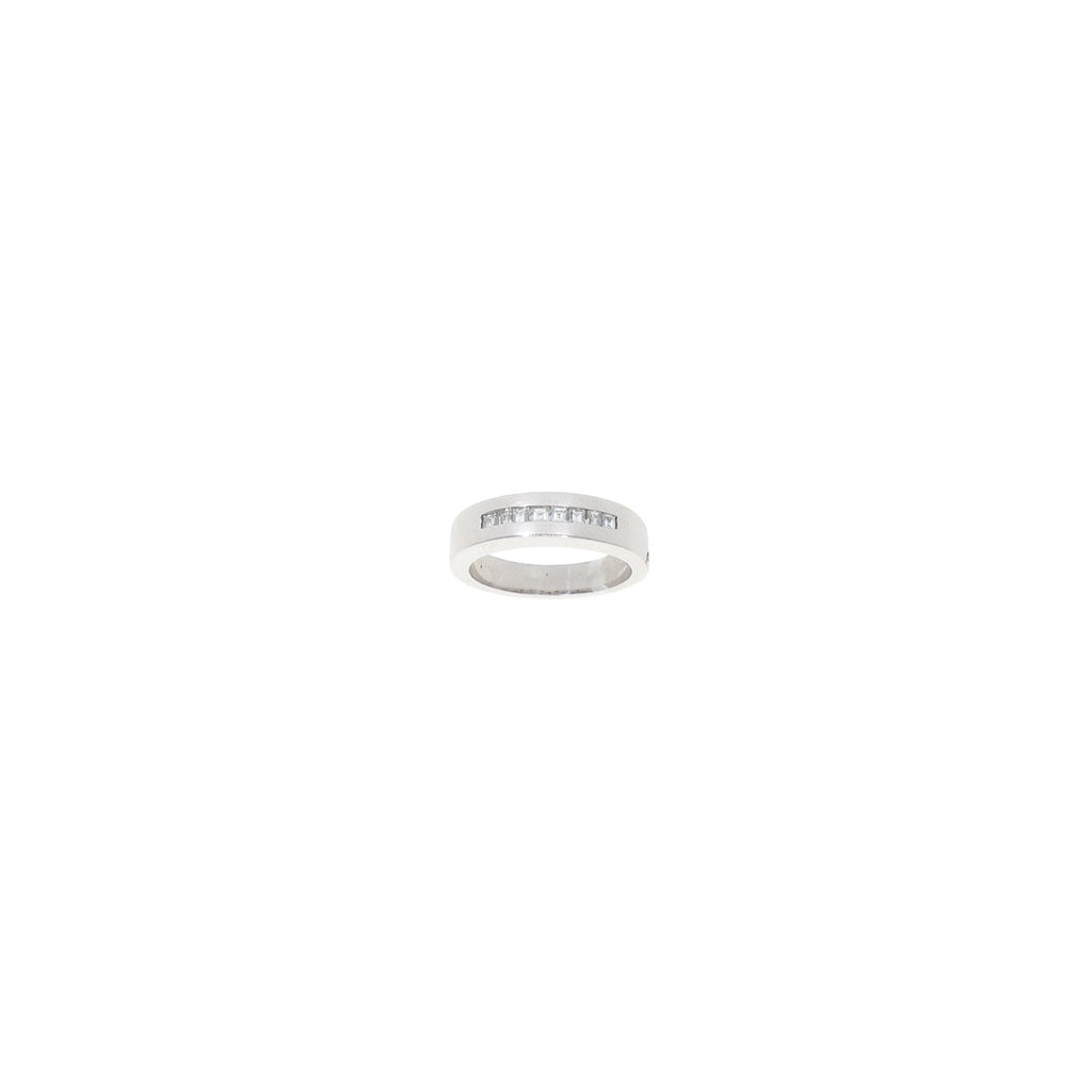 Anillo Oro Blanco 18kt con Diamantes, AN6715 - Joyería Rometsch