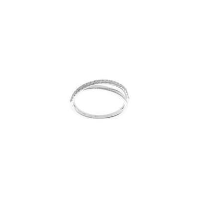 Anillo Oro Blanco Brillantes AN10401 - Joyería Rometsch