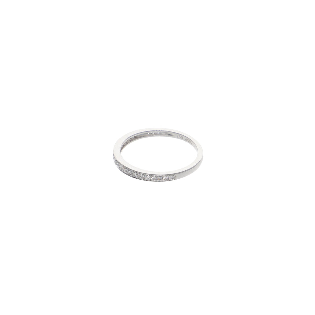 Anillo Oro Blanco Brillantes AN12974 - Joyería Rometsch