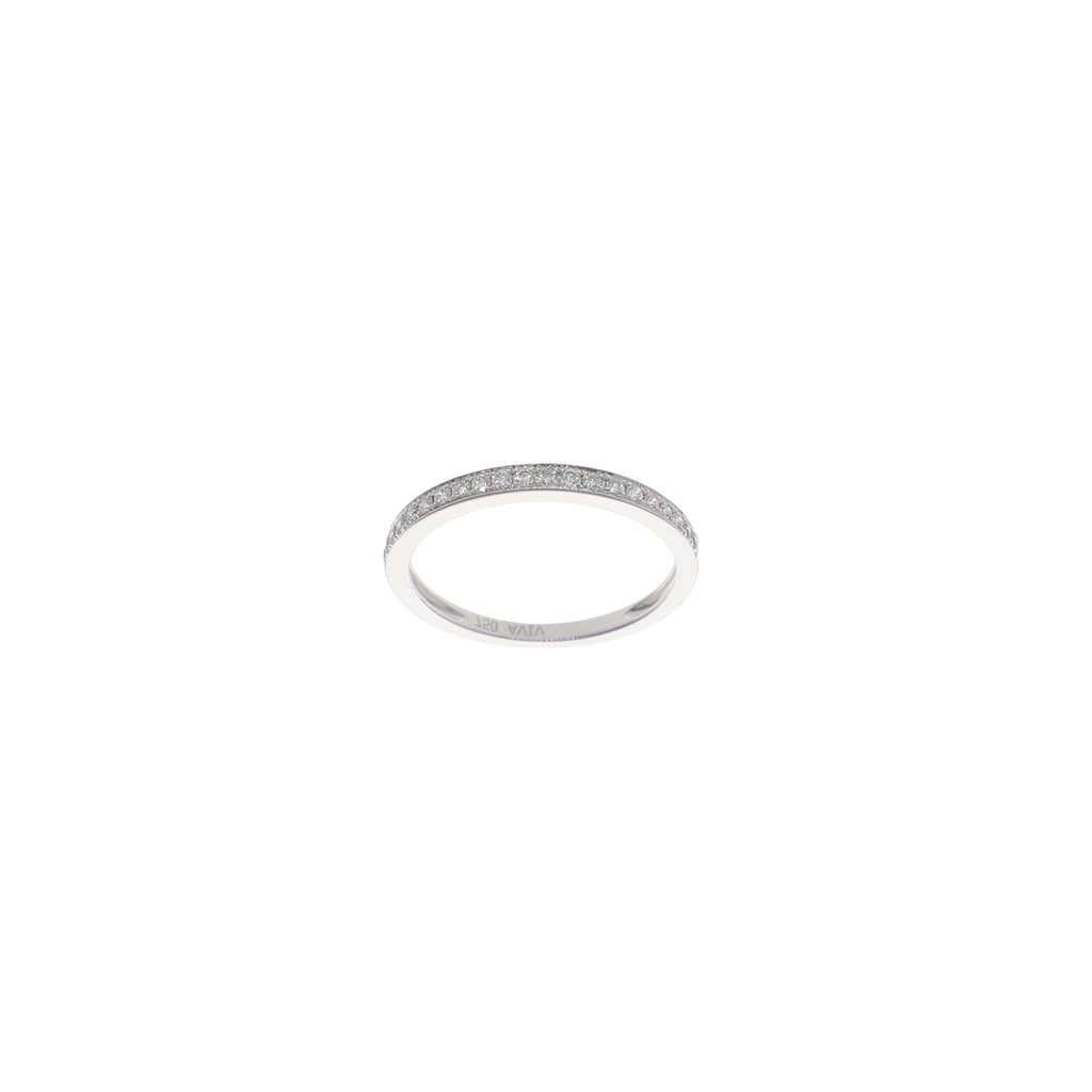 Anillo Oro Blanco Brillantes AN12974 - Joyería Rometsch