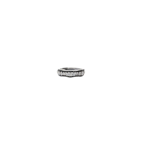Anillo Oro Blanco Brillantes AN4635 - Joyería Rometsch
