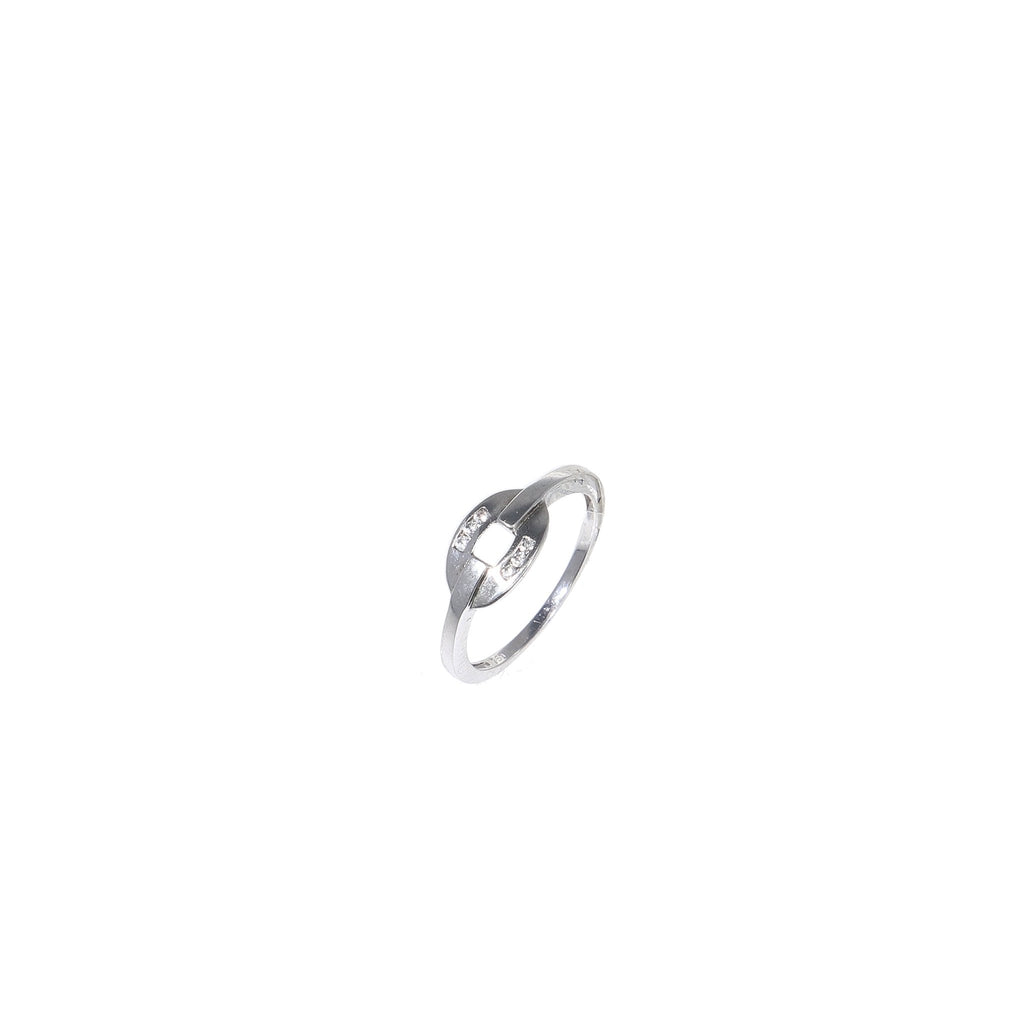 Anillo Oro Blanco con Circones, AN1109344 - Joyería Rometsch