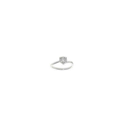 Anillo Oro Blanco con Diamante AN2106018 - Joyería Rometsch