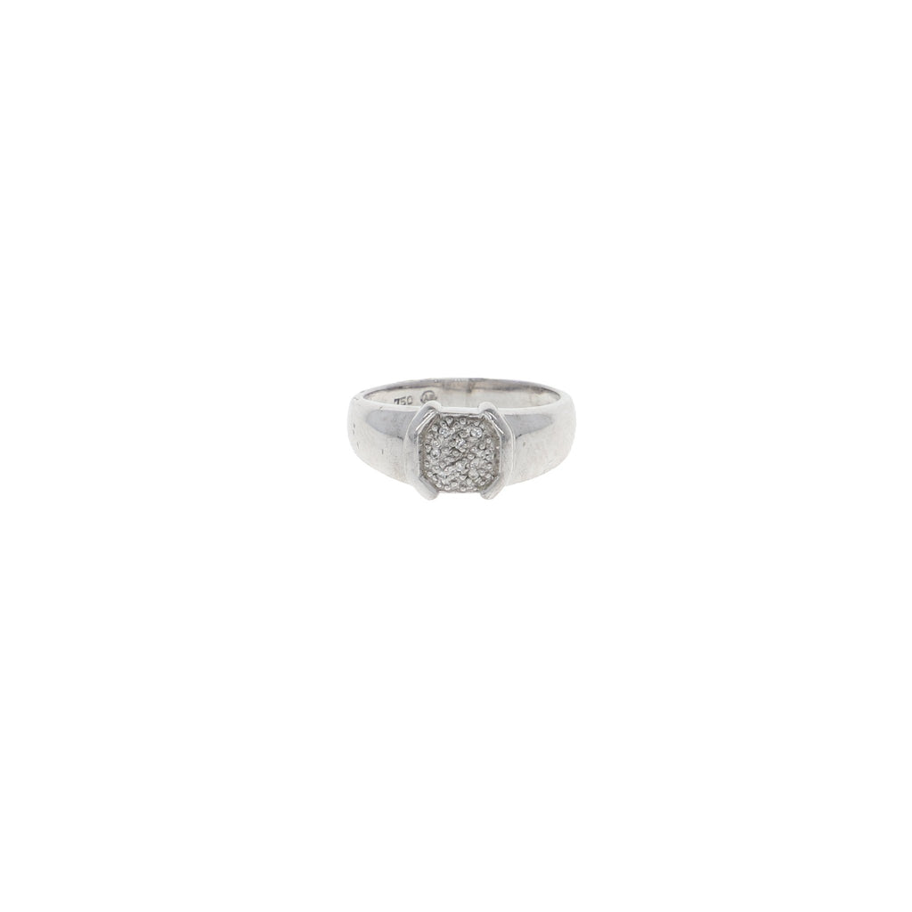 Anillo Oro Blanco con Diamantes, AN1212035 - Joyería Rometsch