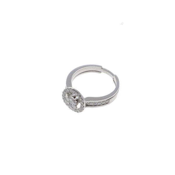 Anillo Oro Blanco con Diamantes, AN3420 - Joyería Rometsch