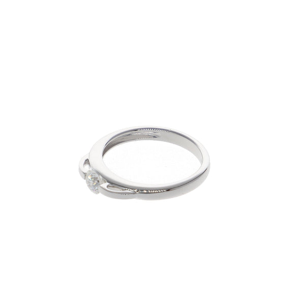 Anillo Oro Blanco y Brillante Solitario AN12703 - Joyería Rometsch