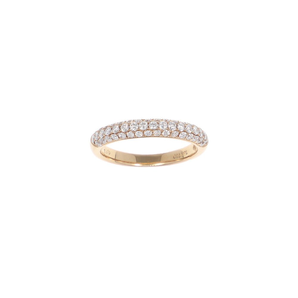 Anillo Oro Rosa Brillantes AN2406 - Joyería Rometsch