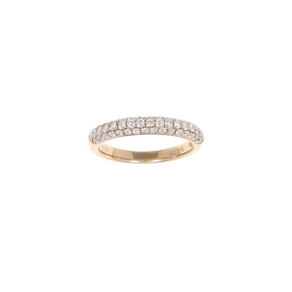 Anillo Oro Rosa Brillantes AN2406 - Joyería Rometsch