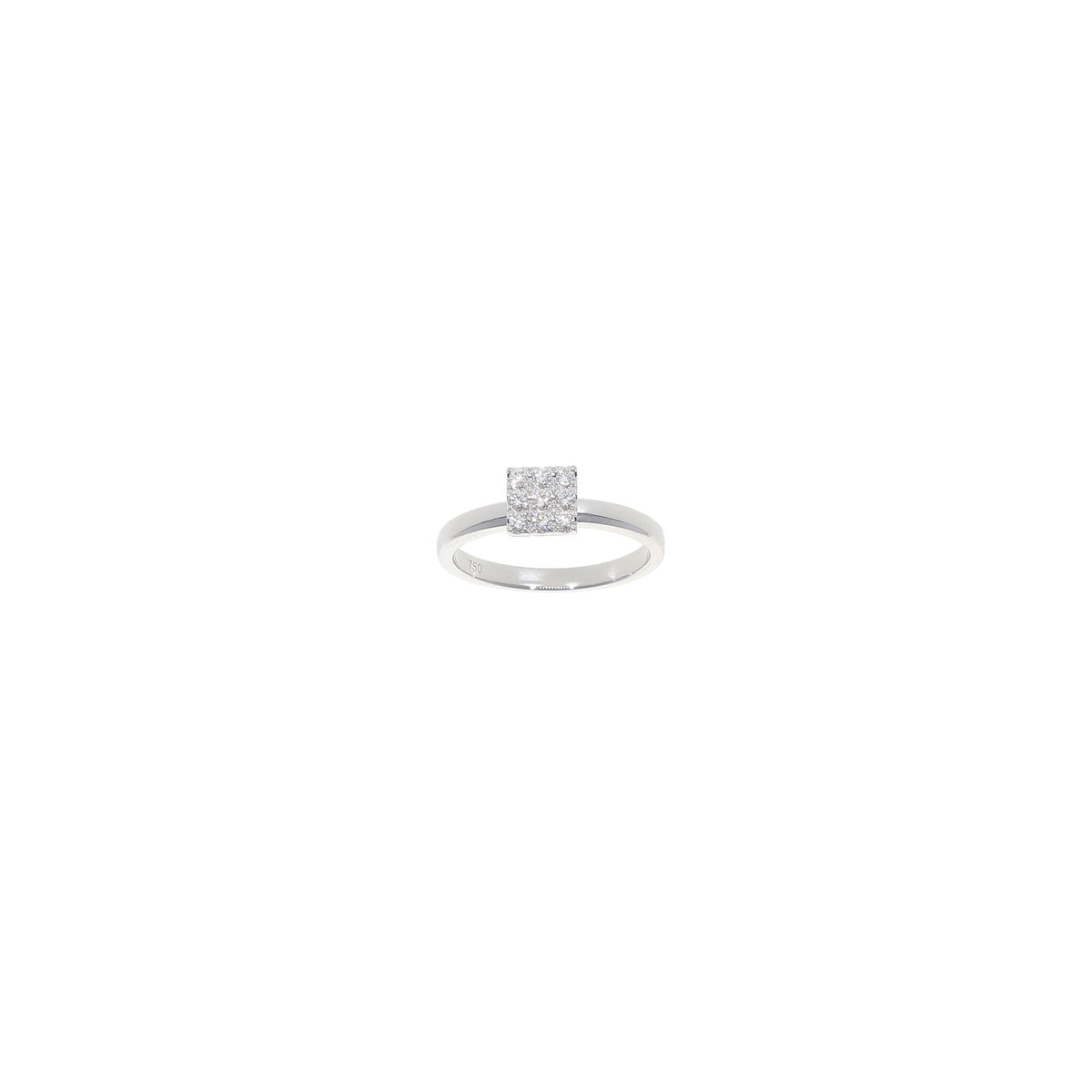 Anillos Oro Blanco con Diamantes, AN11977 - Joyería Rometsch
