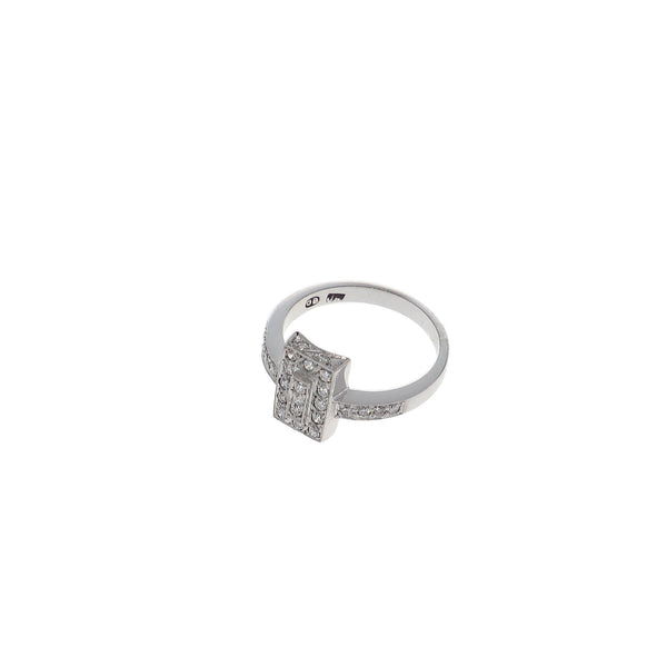 Anillos Oro Blanco con Diamantes, AN7015 - Joyería Rometsch