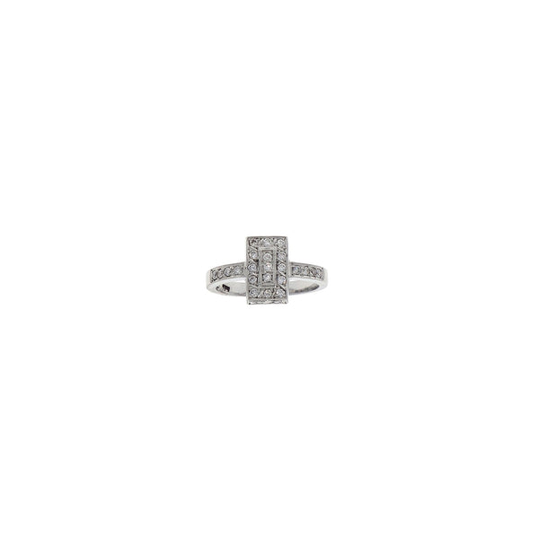 Anillos Oro Blanco con Diamantes, AN7015 - Joyería Rometsch