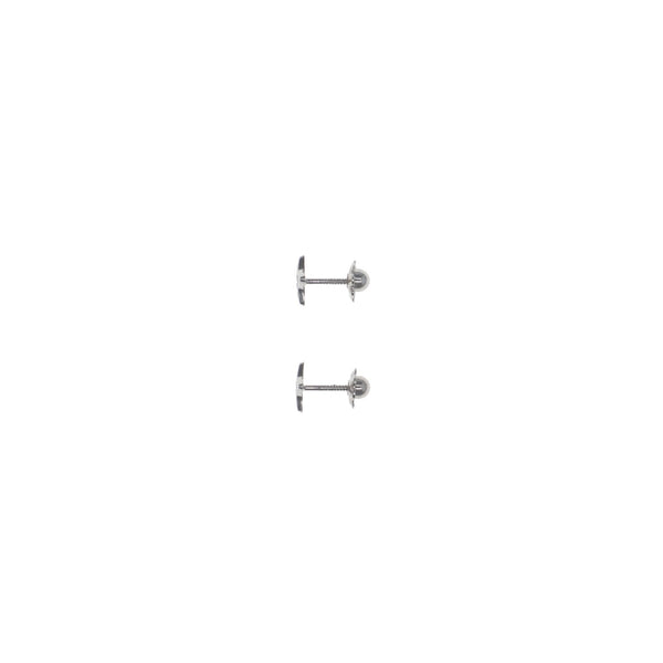 Aro Niña Oro Blanco y Circón Estrella AR13064 - Joyería Rometsch