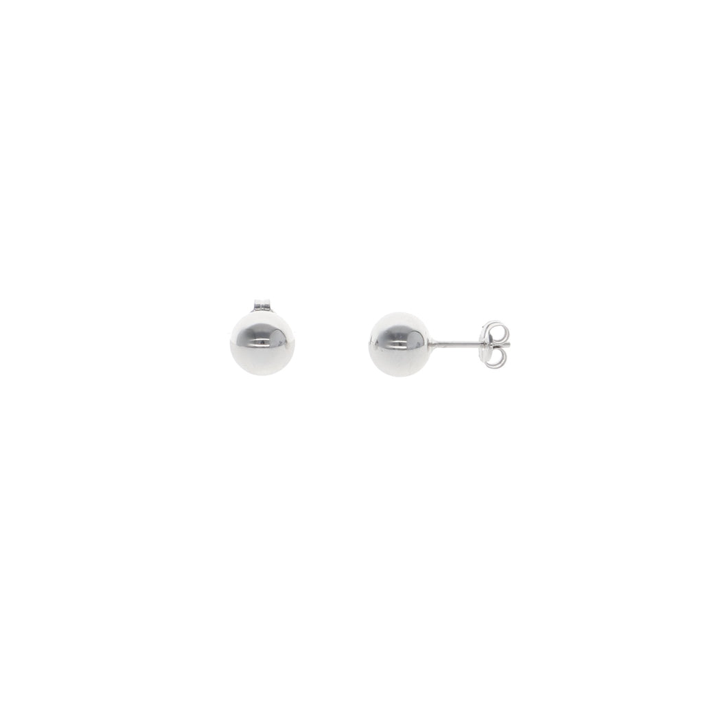 Aro Oro Blanco Bolita 7mm AR13055 - Joyería Rometsch