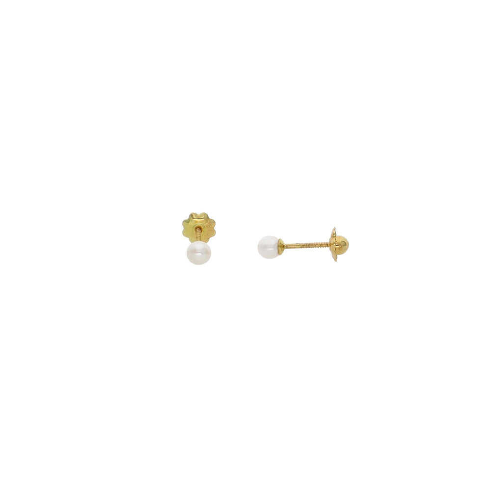 Aro Oro Niña Perla 3.5mm AR13009 - Joyería Rometsch