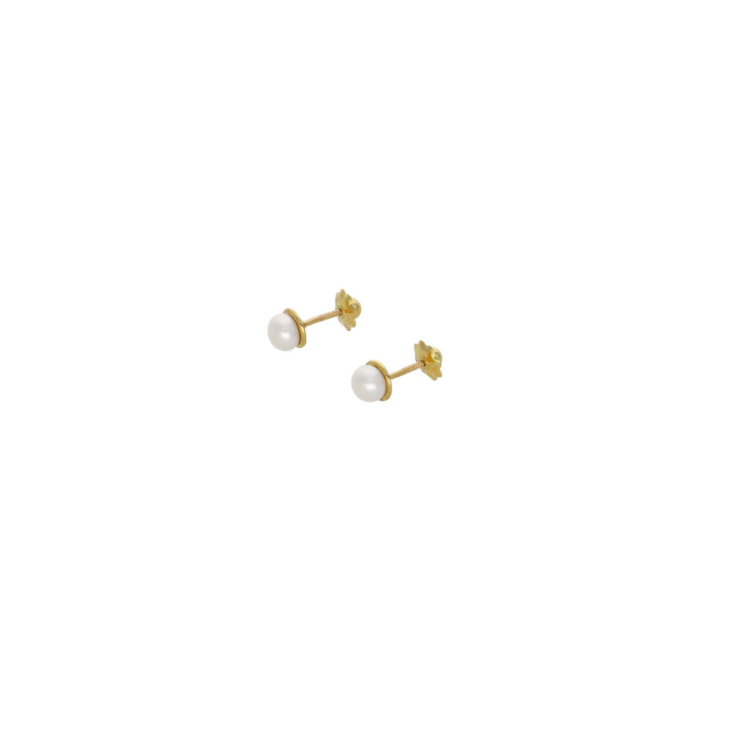 Aro Oro Niña Perla 5mm AR13007 - Joyería Rometsch