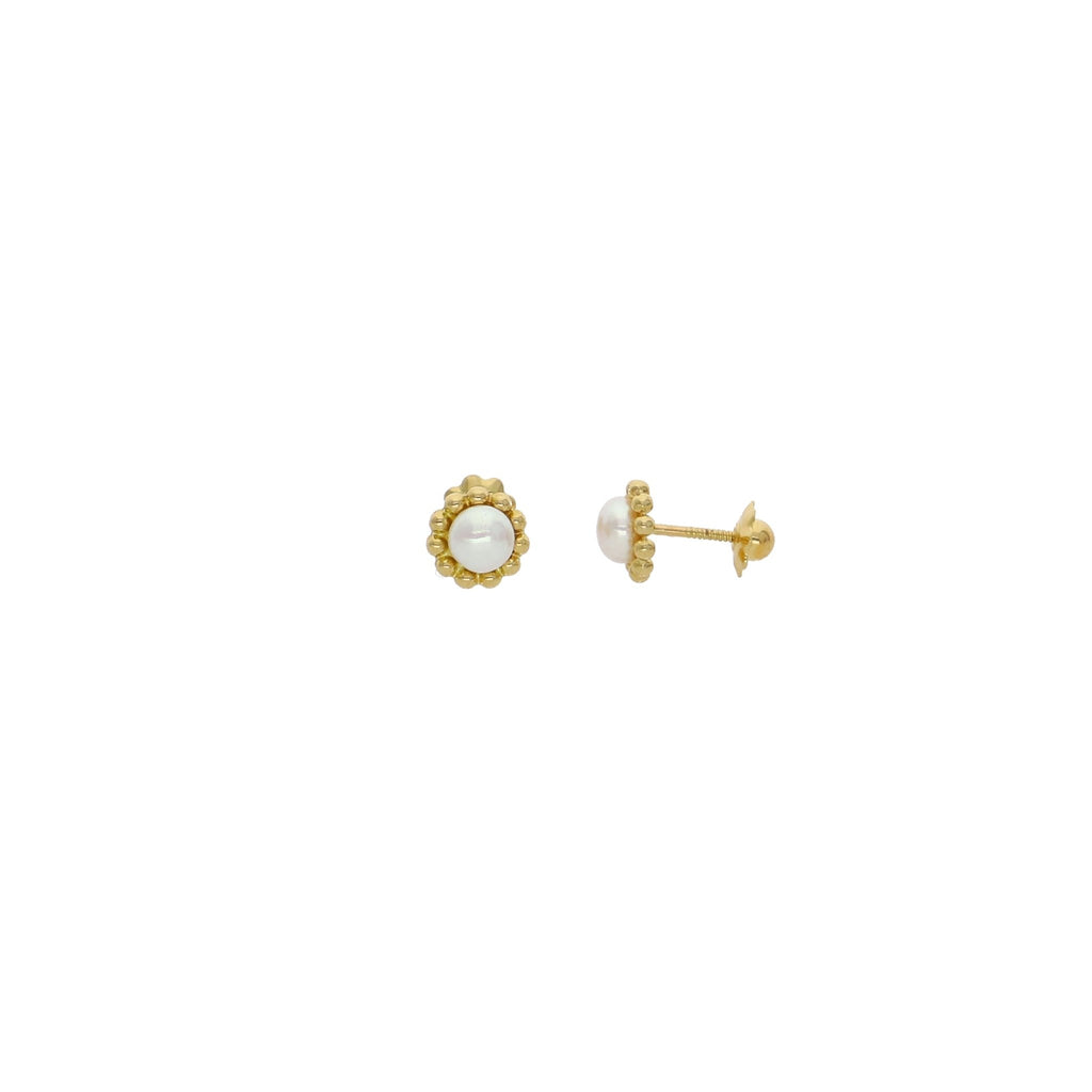 Aro Oro Niña Perla 6.5mm AR13010 - Joyería Rometsch