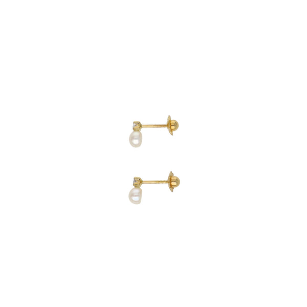 Aro Oro Niña Perla Circón AR12998 - Joyería Rometsch