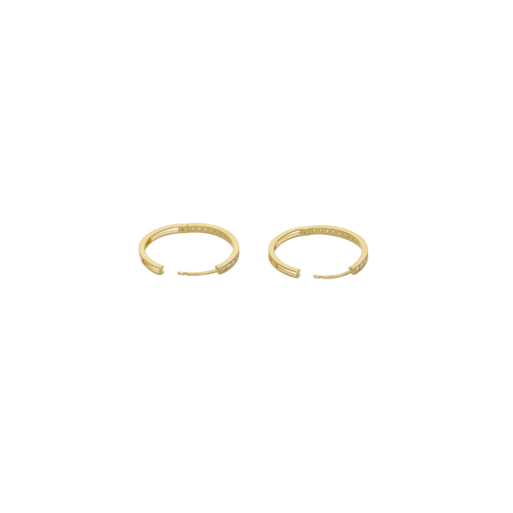 Aros Argolla Oro Amarillo Circones AR - 13097 - Joyería Rometsch