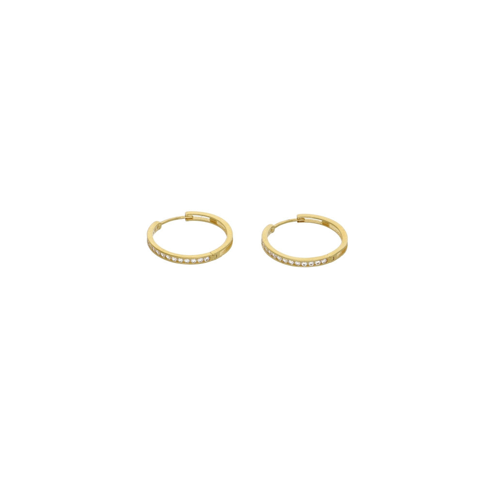 Aros Argolla Oro Amarillo Circones AR - 13097 - Joyería Rometsch