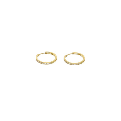 Aros Argolla Oro Amarillo Circones AR - 13097 - Joyería Rometsch