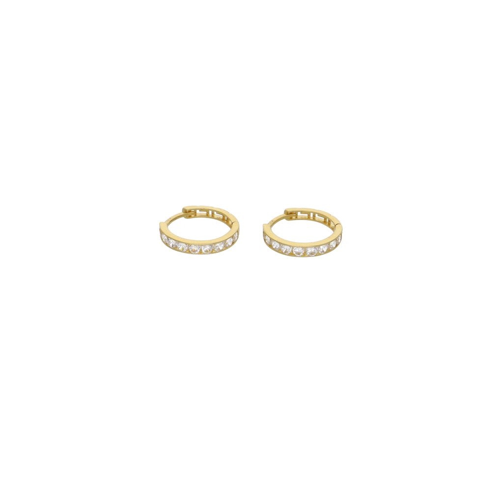 Aros Argolla Oro Amarillo Circones AR - 13098 - Joyería Rometsch