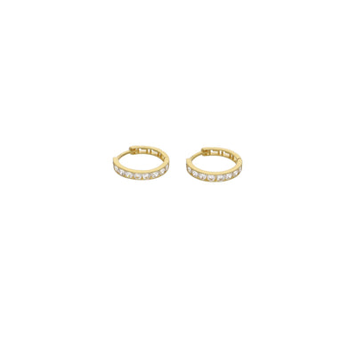 Aros Argolla Oro Amarillo Circones AR - 13098 - Joyería Rometsch