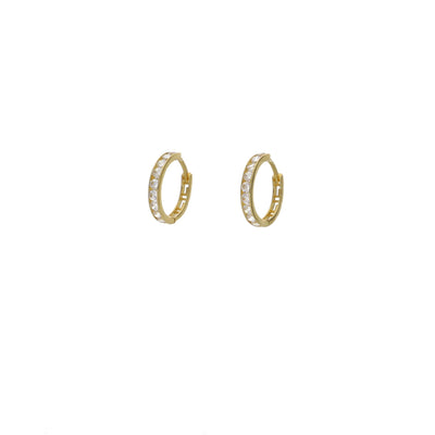 Aros Argolla Oro Amarillo Circones AR - 13098 - Joyería Rometsch