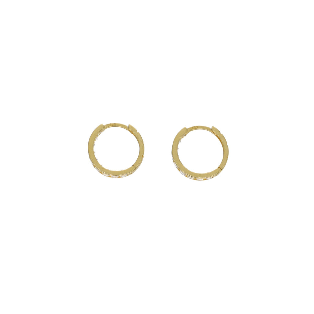 Aros Argolla Oro Amarillo Circones AR - 13098 - Joyería Rometsch