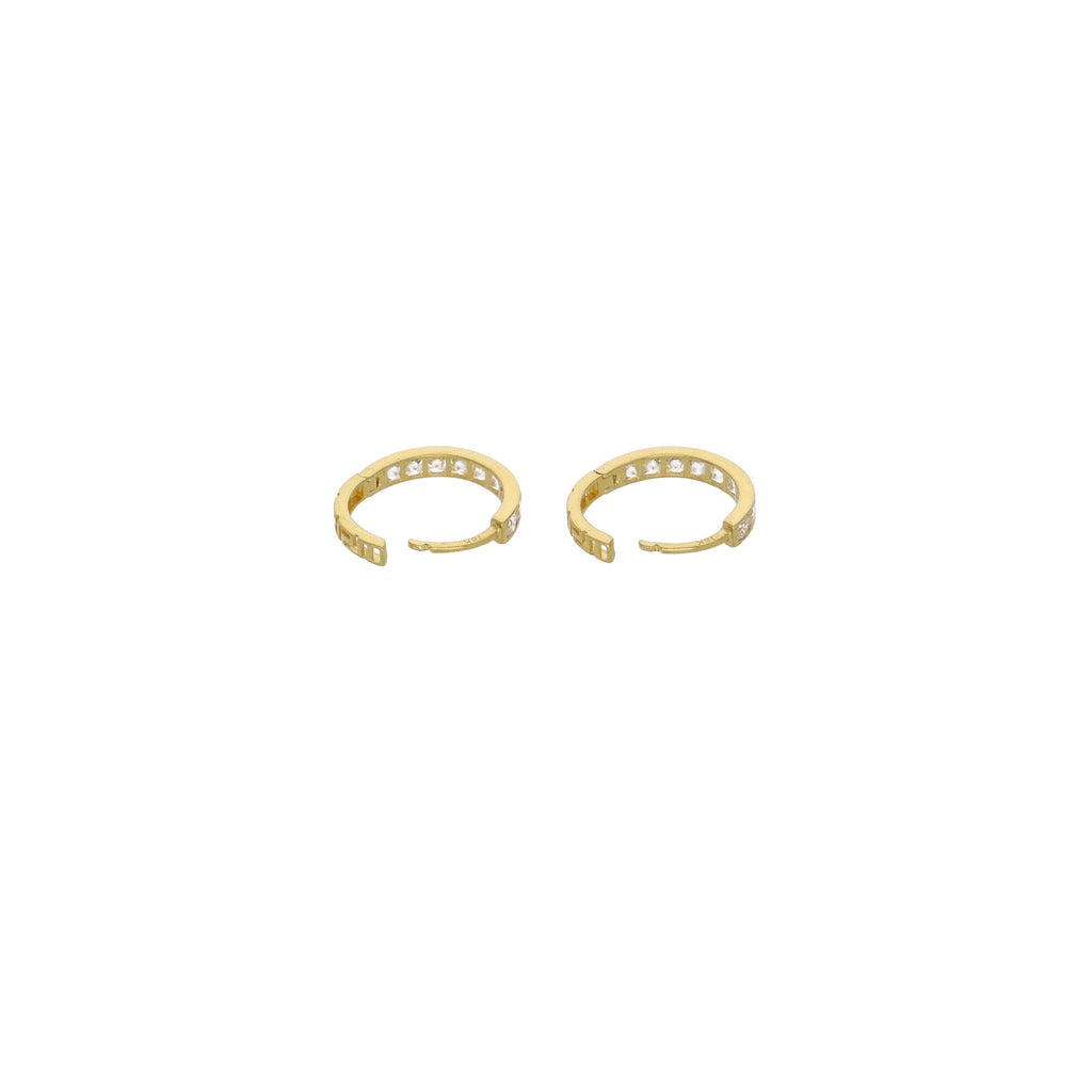 Aros Argolla Oro Amarillo Circones AR - 13098 - Joyería Rometsch