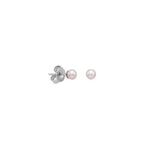 Aros Majorica Cies Pink 4mm - Joyería Rometsch