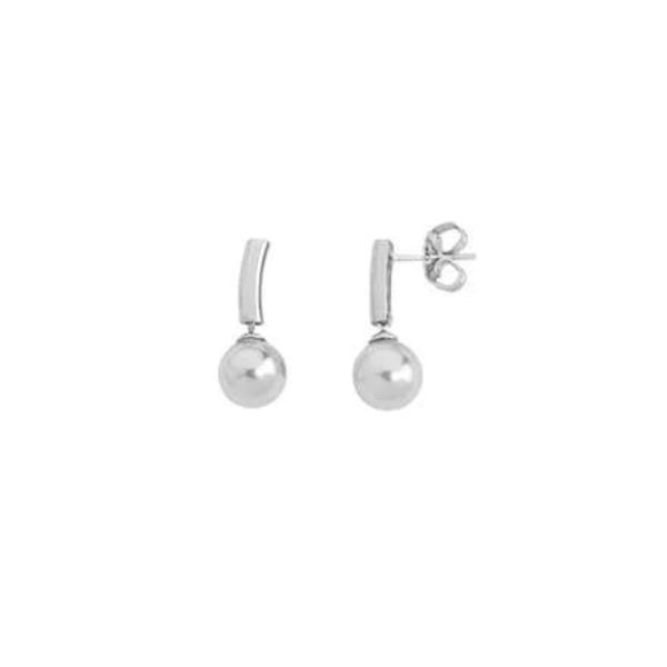 Aros MAJORICA Espiga 8mm - Joyería Rometsch
