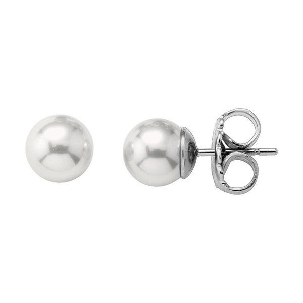 Aros Majorica Lyra Perla 7mm - Joyería Rometsch