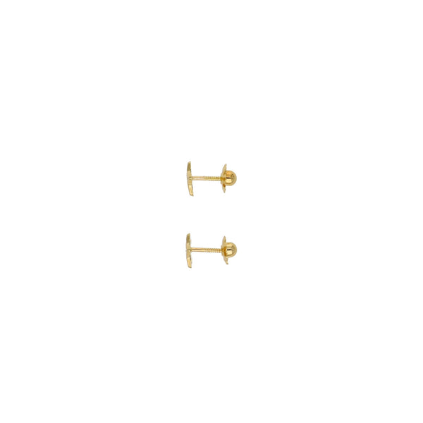 Aros Niña Oro Amarillo y Circones Estrella AR13024 - Joyería Rometsch