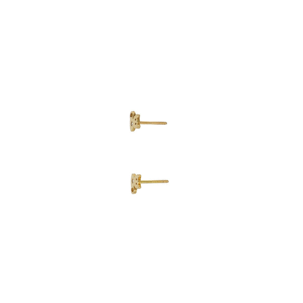 Aros Niña Oro Amarillo y Circones Gato AR13040 - Joyería Rometsch