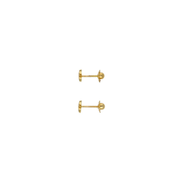 Aros Niña Oro Amarillo y Circones Mariposa AR13016 - Joyería Rometsch