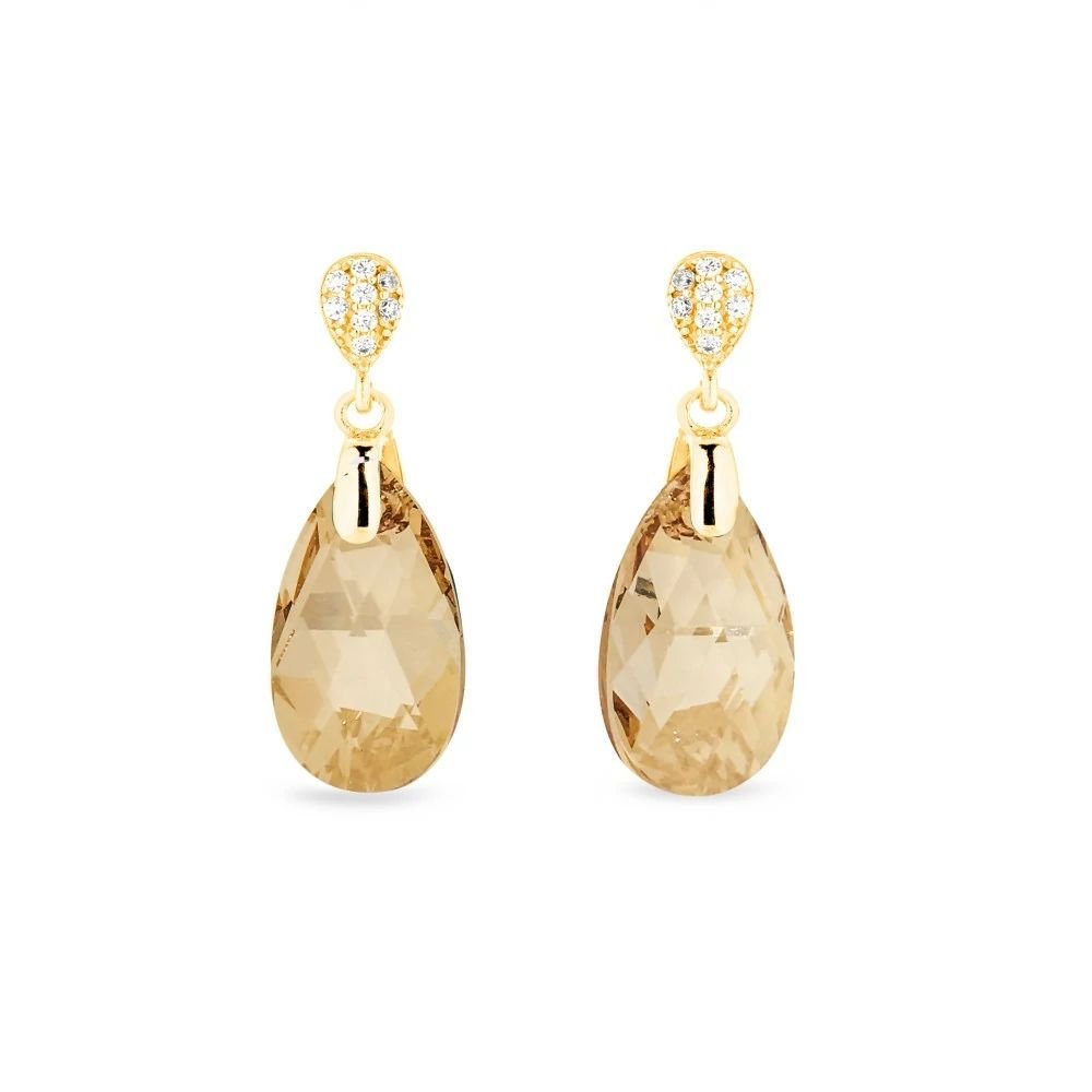 Aros Spark Dainty Drop Dorado - Joyería Rometsch