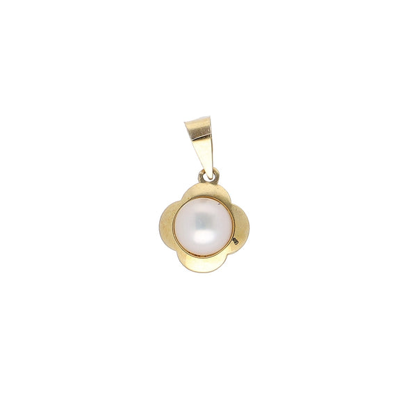 Colgante Oro Amarillo Rosas de Perlas, CL7933 - Joyería Rometsch