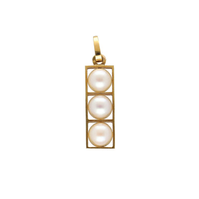 Colgante Oro Amarillo y Perlas, CL8510239 - Joyería Rometsch