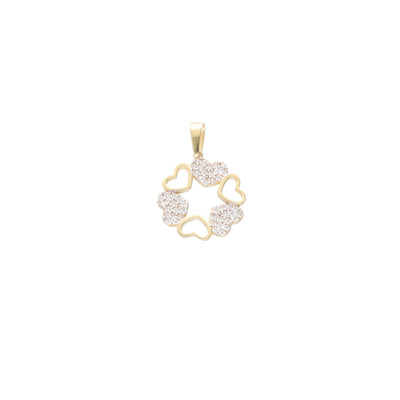 Colgante Oro Corazones Circones CL10930 - Joyería Rometsch