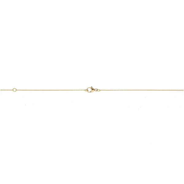 Collar Oro Amarillo, Blanco y Brillantes CO12977 - Joyería Rometsch