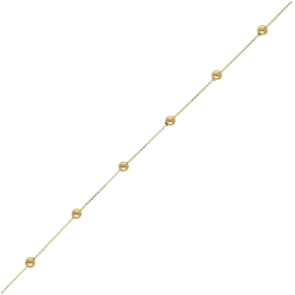 Collar Oro Amarillo Bolitas CO12896 - Joyería Rometsch