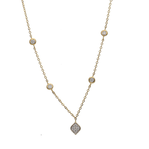 Collar Oro Amarillo Brillantes CO11325 - Joyería Rometsch