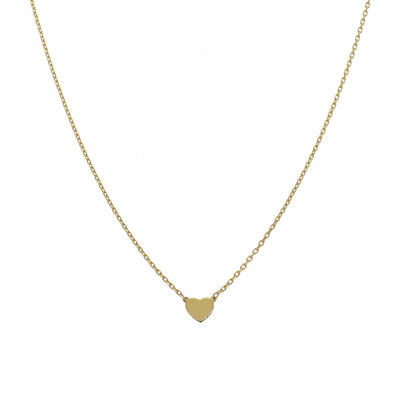 Collar Oro Amarillo Corazón CO-12897 - Joyería Rometsch