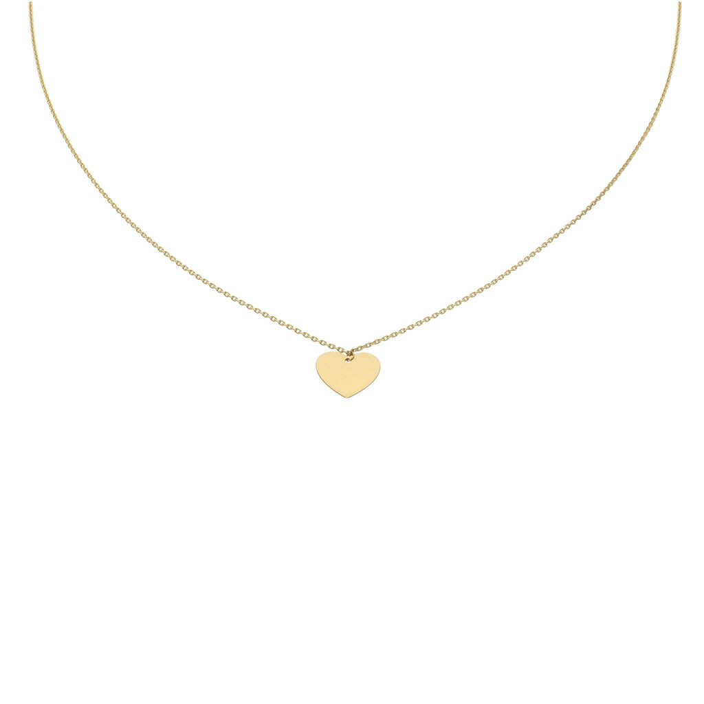 Collar Oro Amarillo Corazón CO12898 - Joyería Rometsch