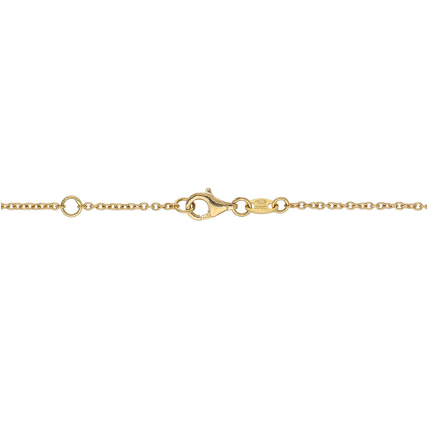 Collar Oro Amarillo y Topacio Azul CO12472 - Joyería Rometsch