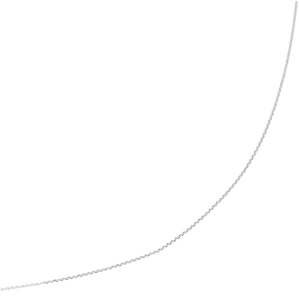 Collar Oro Blanco Zafiro Azul y Brillantes CO12821 - Joyería Rometsch