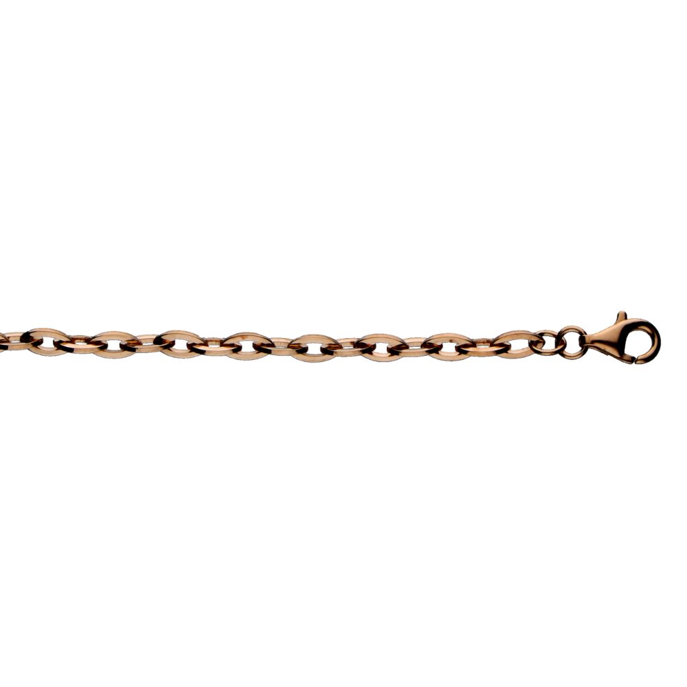 Collar Plata Rosa Eslabones P020.19.161.213.45.0 - Joyería Rometsch