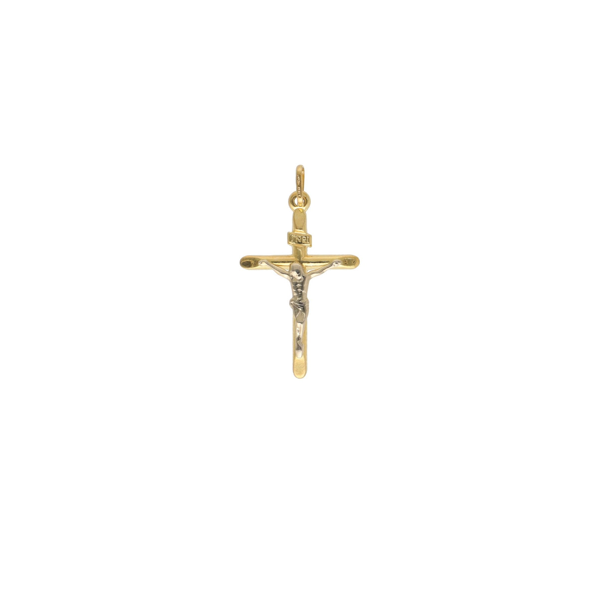 Cruz Oro Amarillo Cristo CR - 13075 - Joyería Rometsch
