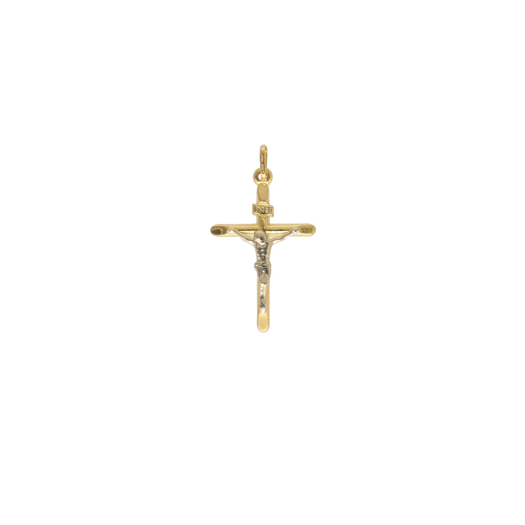 Cruz Oro Amarillo Cristo CR - 13075 - Joyería Rometsch