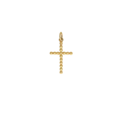 Cruz Oro Amarillo Redondeada CR - 13074 - Joyería Rometsch